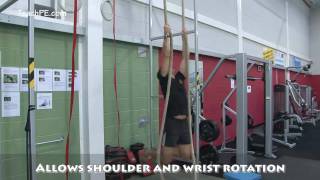 Weight Training Workout - Rope Pull ups