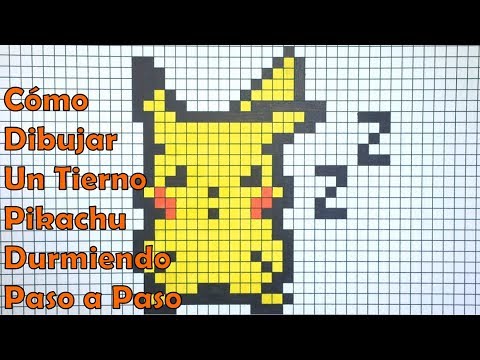 Cómo Dibujar Un Tierno Pikachu Durmiendo En 8 Bit O Pixel