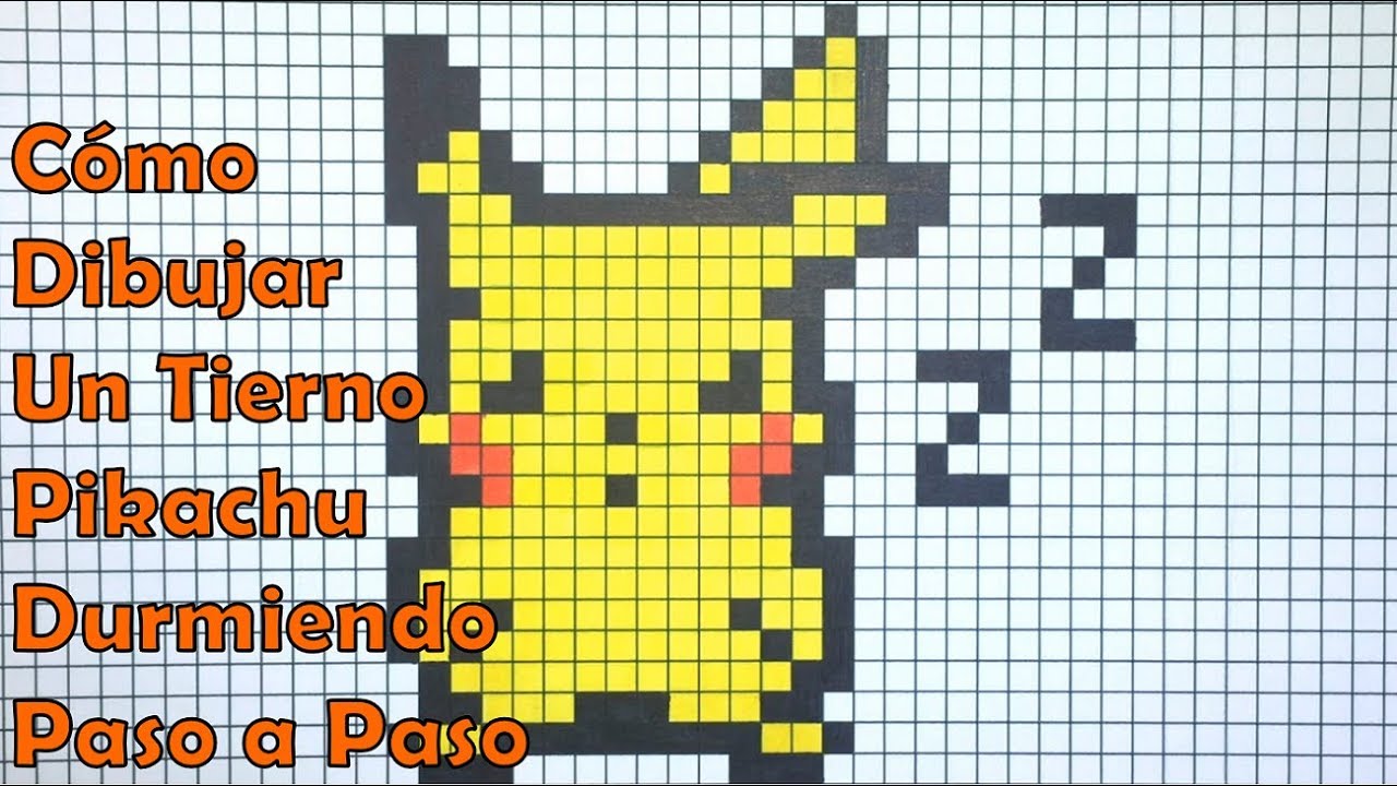 Cómo Dibujar Un Tierno Pikachu Durmiendo En 8 Bit O Pixel Art Tutorial Paso A Paso Mxf