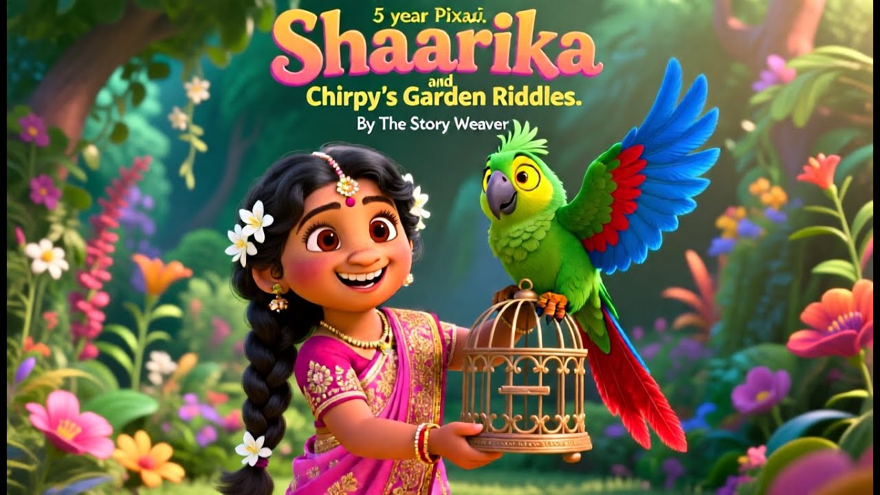 Shaarika & Chirpy’s Garden Riddles 🌸: An Animated Bedtime Story About Wisdom & Helping Others!