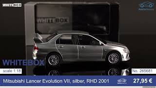 WhiteBox - Just Arrived 1:24 Mitsubishi Lancer Evolution VII,  RHD,  2001