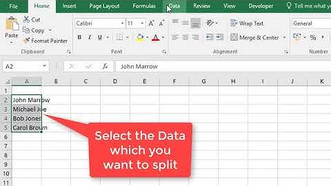 #9 How to split cells into Multiple Column - Learn Microsoft Excel under 2 Minutes