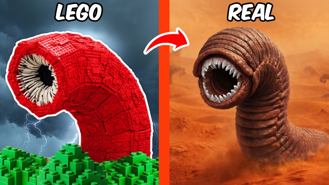 Hice el gusano de arena LEGO definitivo de Dune | AM Bricks ESP