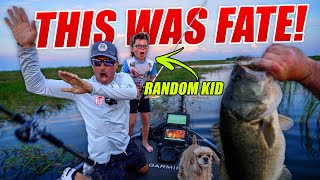 THIS WAS FATE!  Taking a Random Kid Fishing! (Random Acts of Kindness)