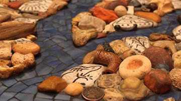 Found Object Mosaic River