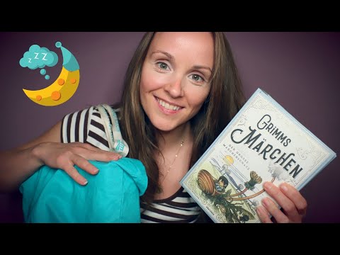 ASMR ZUM EINSCHLAFEN 🌙 Skin Sounds, Tapping, Brushing, Crinkling & Vorlesen/ Reading 🌙 Soft Spoken
