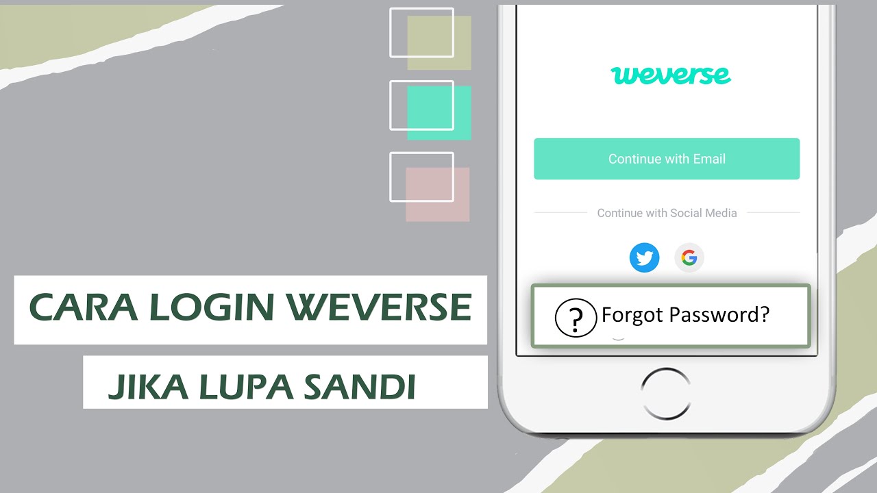 Cara Login Weverse jika Lupa Password - Lupa Sandi Weverse - YouTube