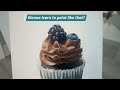 How to paint a cupcake - brennerfineart #Shorts