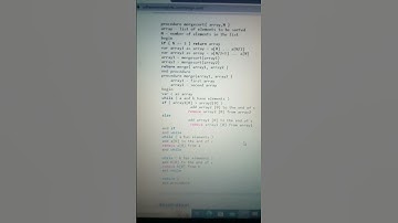 pseudo code for merge sort #datastructures #coding #data