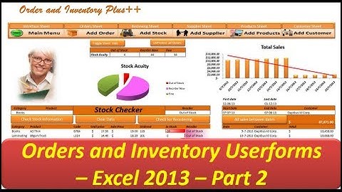Excel VBA - Orders and Inventory - Excel 2013 - Userforms Part 2