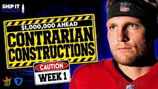 NFL Week 1 - Contrarian Constructions | Main Slate | DraftKings & FanDuel DFS Roster Construction