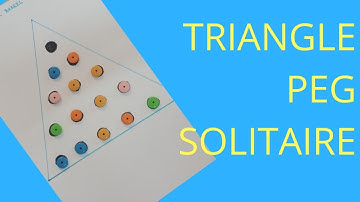 How to solve Triangle peg solitaire/Cracker barrel peg game