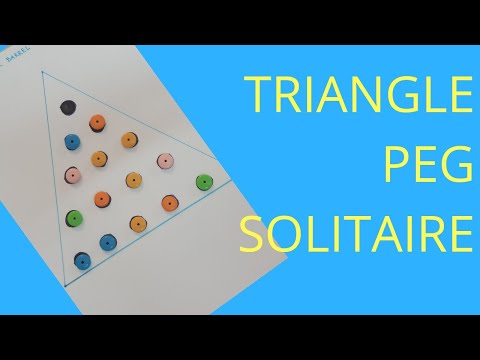 How to solve Triangle peg solitaire/Cracker barrel peg game