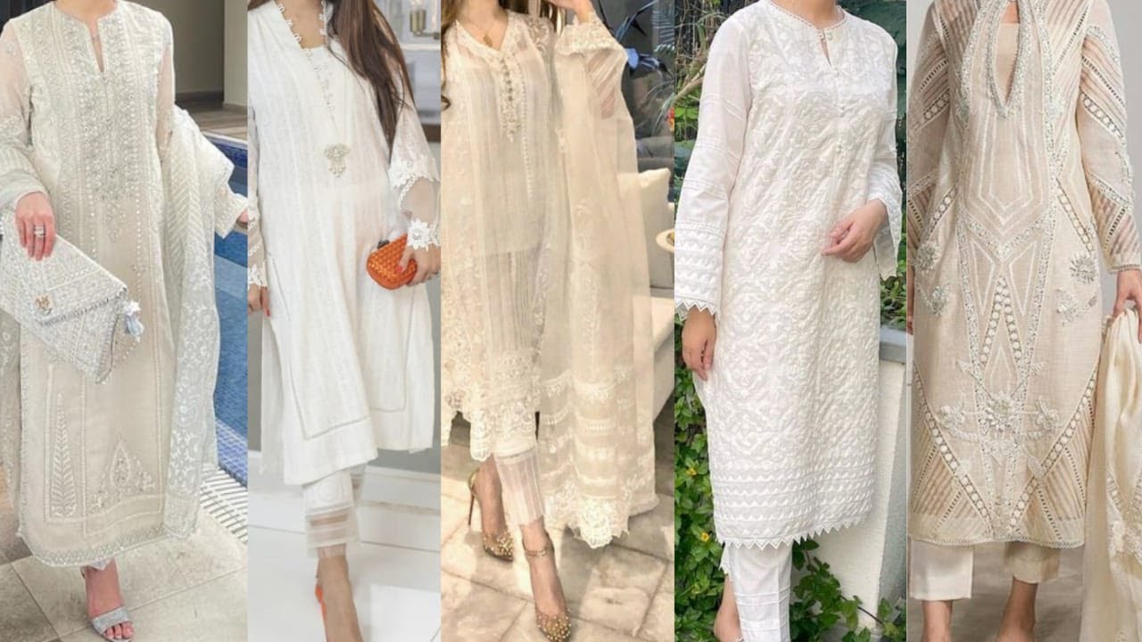 Latest White Colour Dress Design Idea|White Colour dresses idea |Dress Design |Fashion with Alveena