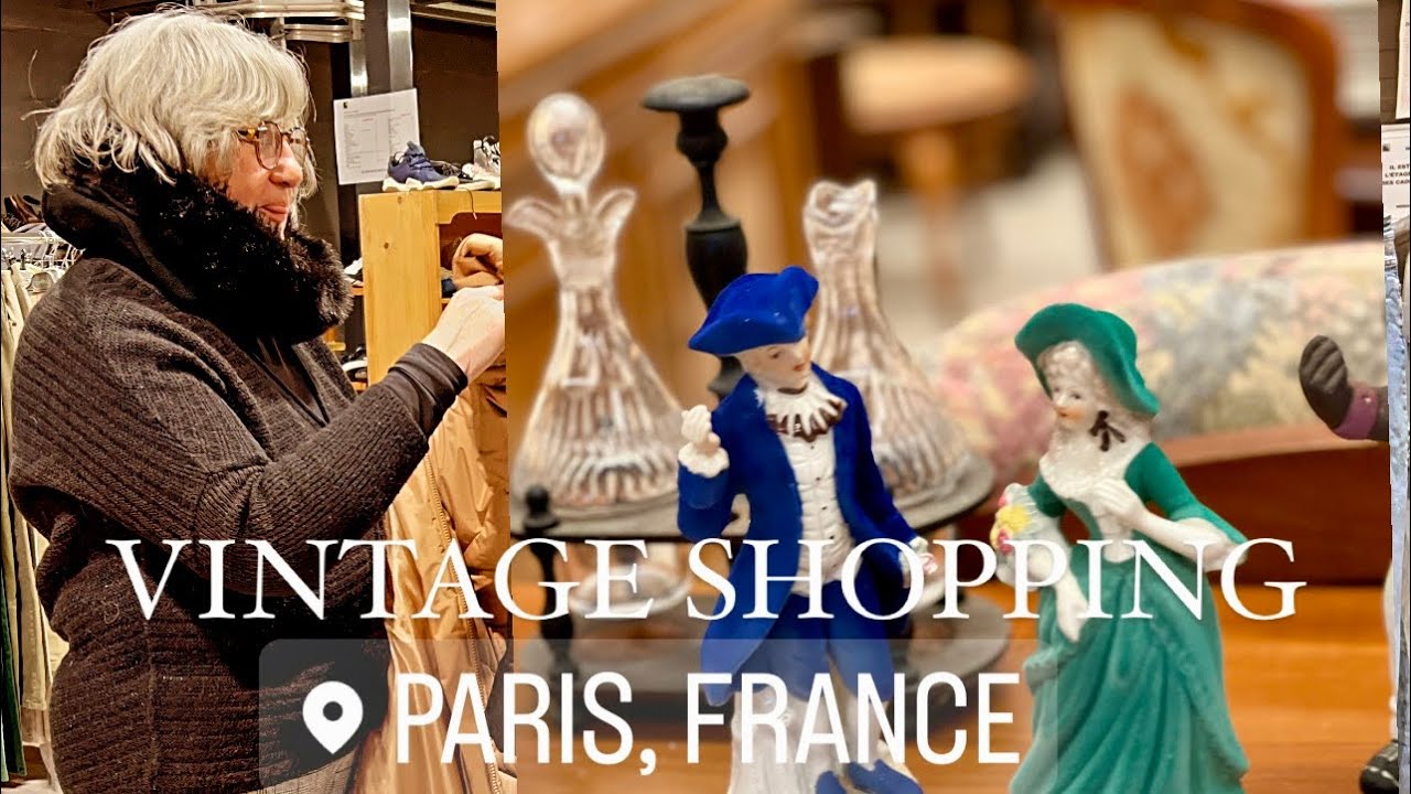 GREAT VINTAGE SHOPPING IN PARIS. FRANCE
