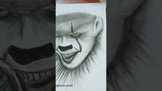 Scary Jokers Sketch || Drawing Pennywise the Dancing Clown || How to Draw Pennywise || Jokers sketch