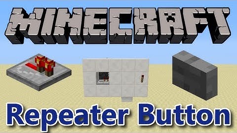 Minecraft Tutorial - The Repeater Button (BUD Switch)