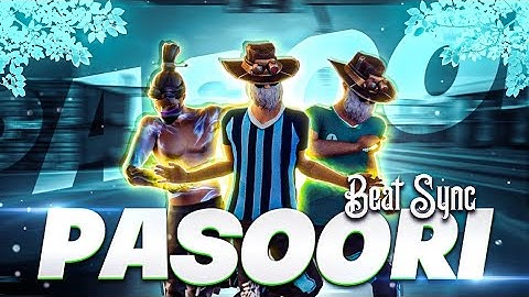 Pasoori Beat Sync Montage | Free Fire Beat Sync Montage Video | @HumFreeFire88