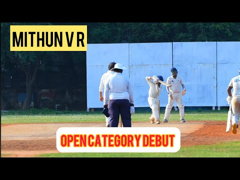 Mithun V R Open Category Debut | 13 Year Old Cricketer