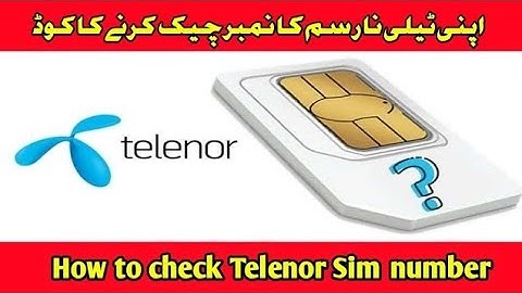 How to check Telenor sim number | Telenor sim number check Karne ka code | Telenor sim number Check
