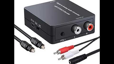 PROZOR Digital to Analog Audio Converter Support Dolby DTS Decoder, Optical Out to