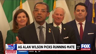 AG Alan Wilson picks running mate