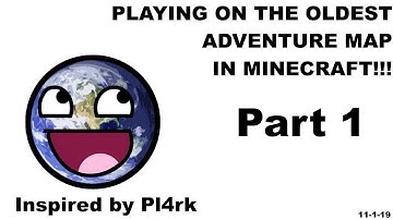 Playing the OLDEST MINECRAFT ADVENTURE MAP!!! | Abducted by the Creeper Part 1