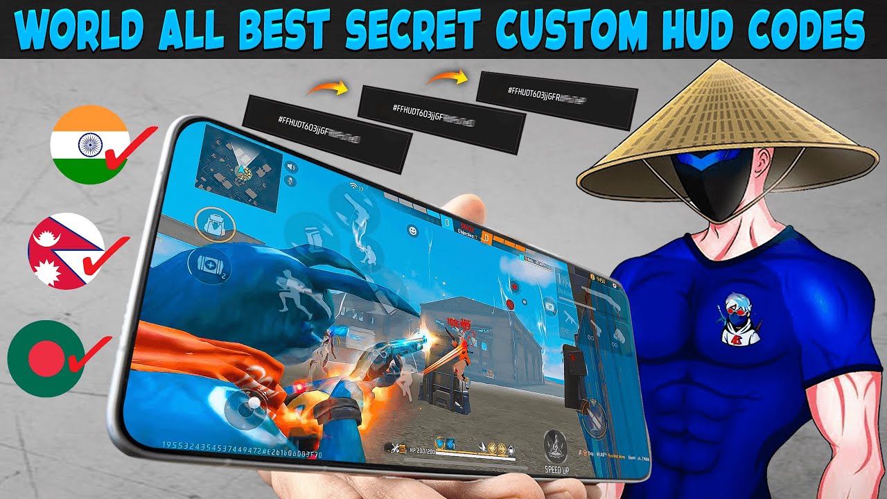 2 Finger, 3 Finger, vs 4 Finger HUD Codes 🇮🇳🇳🇵🇧🇩 World's Best Custom ...