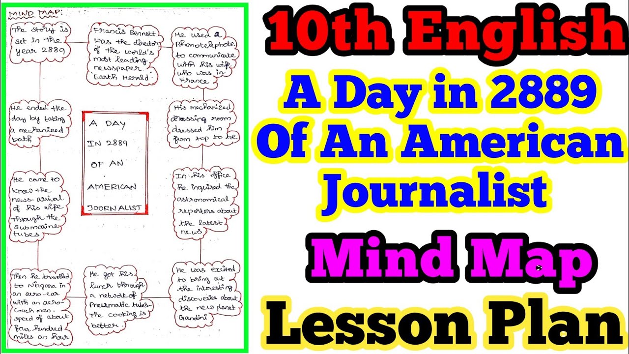 Notes Of Lesson A DAY IN 2889 OF AN AMERICAN JOURNALIST Mind Map notes-of-lesson-a-day-in-2889-of-an-american-journalist-mind-map