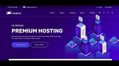 Hostinza- Domain & WHMCS Web Hosting WordPress Theme | Web Hosting Service Website