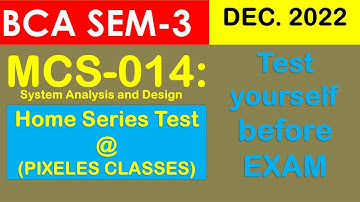 MCS-014: System Analysis and Design practice sets-A & B for IGNOU BCA & MCA (IGNOU)