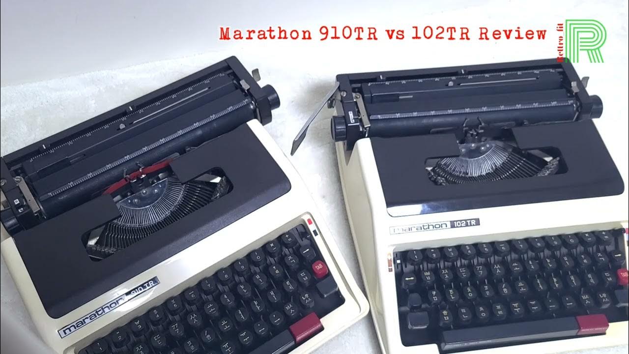 Korean Typewriter Review. Marathon 910TR vs 102TR & How to use