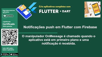 Aula 237 - Notificações push em Flutter com Firebase - Crie apps com Flutter + Dart.