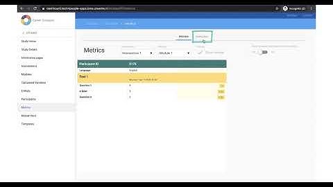 Metrics and exporting data - CC Tutorial Video Series