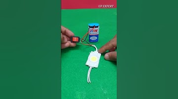 How to make emergency light with 9v Battery experiment #shorts #trending #experiment