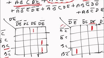 Digital Electronics: 5 Variable K map (problem example)