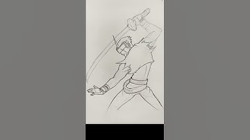 Speed Art ✨Drawing Hayato Kanzaki 🎨 Plasma Sword Warrior ⚔️  Marvel Alcohol vs Capcom 2 Art