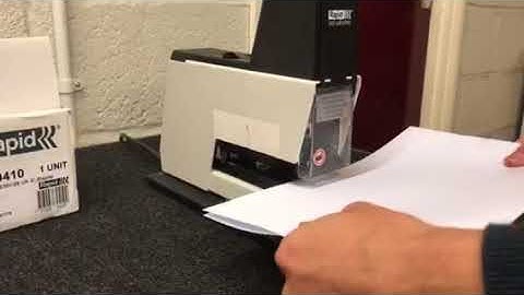 Rapid 105E Stapler Inspection