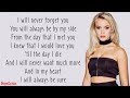 Never Forget You - Zara Larsson Feat. MNEK (Lyrics)
