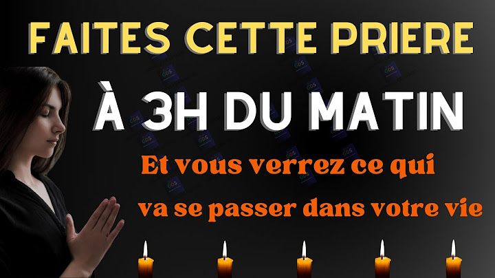 Voici Comment Prier Quand Tu Te Réveille à 3 Heures Du Matin | Prière Puissante de Protection