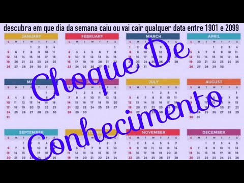 Vídeo: Como Saber Em Que Dia Da Semana Nasceu