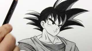 Son Goku from Dragonball Z, Speed Drawing, Time Lapse, Art by Clark