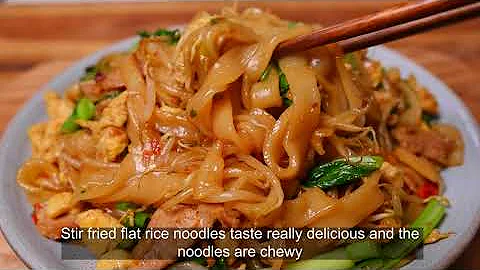 Ho fun cooked like this is really delicious :: the wide rice noodles are soft and chewy
