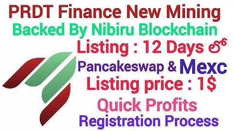 PRDT Finance Mining|| Registration process|| Quick Profits|| #sidra #crypto #pi #rubi #itlg #tech 