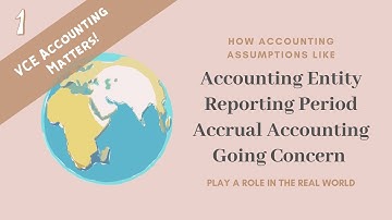 VCE Accounting Matters #1 - Accounting assumptions in the real world