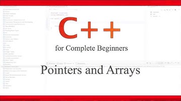 C++Tutorial for Beginners 39 - Pointers and Arrays