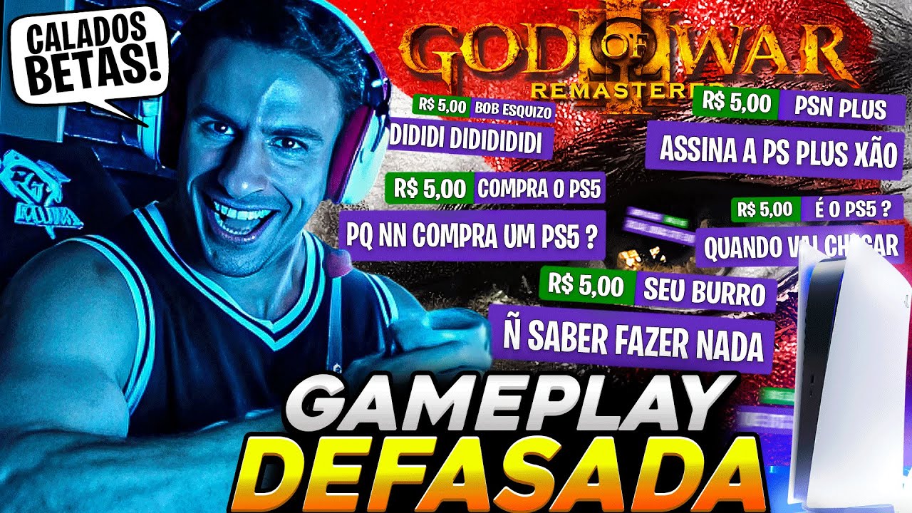 XANDÃO JOGANDO GOD of WAR no PS5 enquanto é ATORMENTADO pelo CHAT