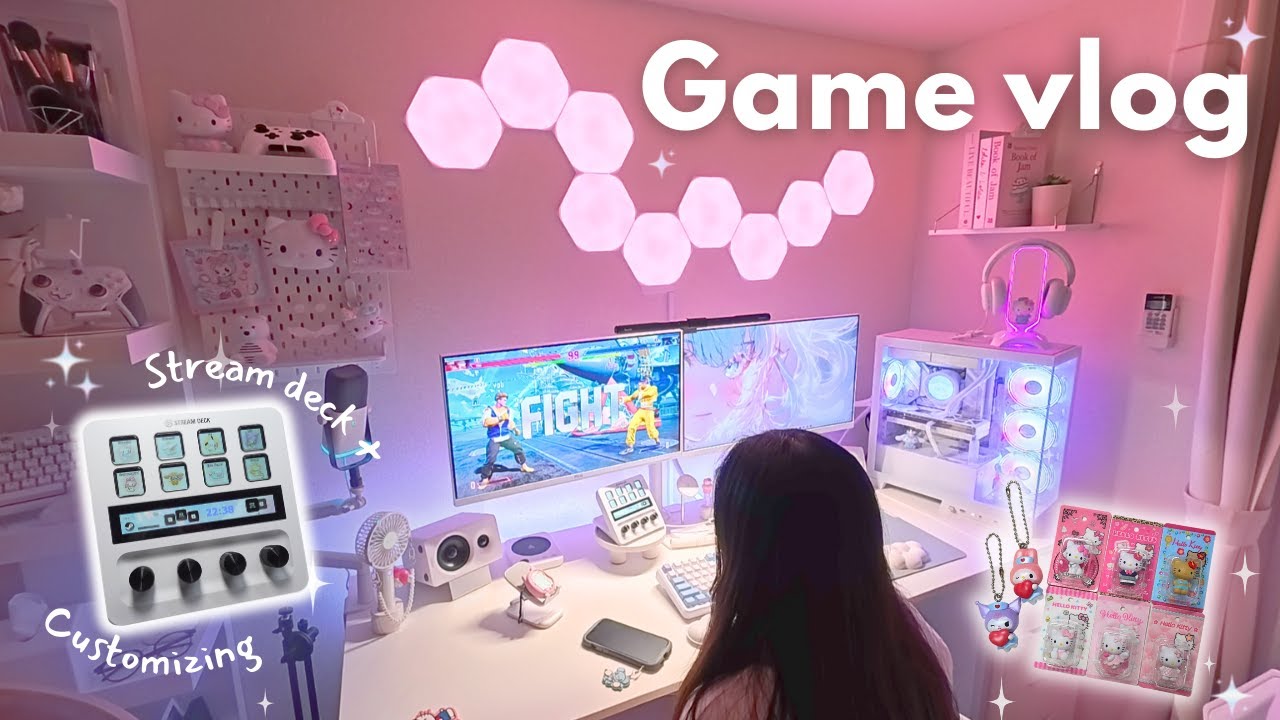 Game vlog ⁞ 久しぶりの動画📸Stream Deck+カスタム ⁞ 新しいゲームスト6 ⁞ ガチャガチャ開封