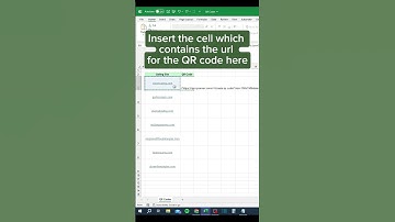 QR Codes in Excel #excel