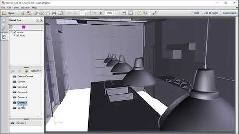 3D PDF Example: Kitchen